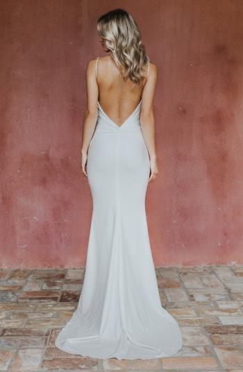 Women's Noel And Jean By Katie May Breathless Twist Bodice Trumpet Gown