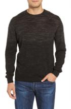 Men's Bugatchi Crewneck Wool Blend Sweater - Black