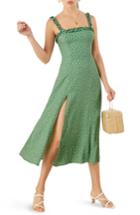 Women's Reformation Arielle Side Slit Sundress - Green