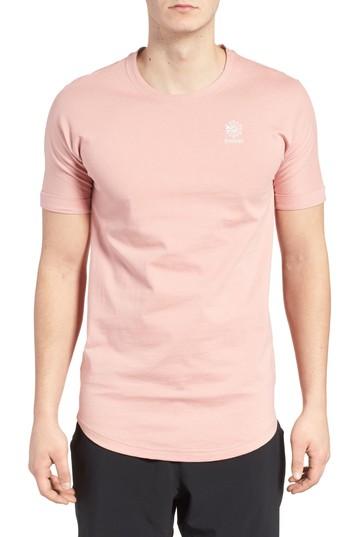 Men's Reebok Extended Crewneck T-shirt, Size Small - Pink
