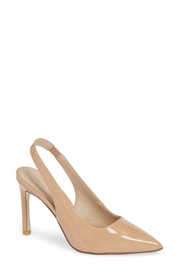 Women's Pelle Moda Ivory Slingback Pump M - Pink