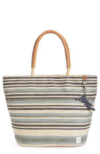 Ed Ellen Degeneres Visla Raffia Tote - Blue