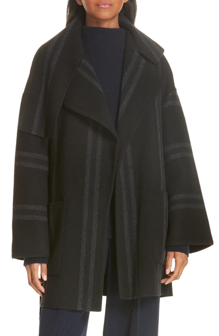 Women's Vince Stripe Blanket Coat