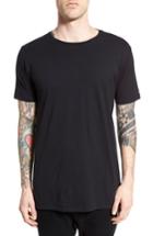 Men's Zanerobe 'flintlock' Longline Crewneck T-shirt, Size - Black