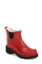 Women's Ilse Jacobsen Hornbaek 'rub 47' Short Waterproof Rain Boot Eu - Red