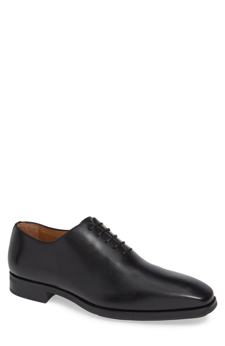 Men's Magnanni Ryder Plain Toe Oxford .5 M - Black