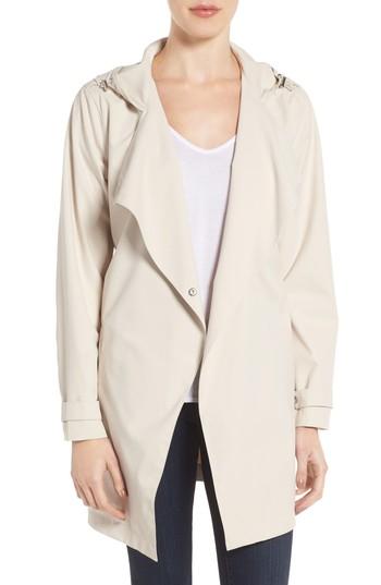 Women's Bernardo Breathable Microfiber Trench Coat - Purple