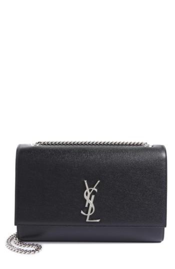 Saint Laurent Large Kate Textured Leather Crossbody Bag -
