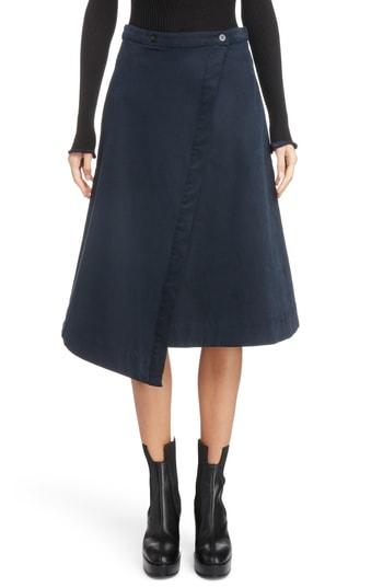 Women's Acne Studios Asymmetrical Wrap Skirt Us / 32 Eu - Black