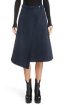 Women's Acne Studios Asymmetrical Wrap Skirt Us / 32 Eu - Black