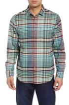 Men's Tommy Bahama Fore Shore Flannel Shirt - Blue