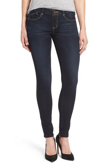 Petite Women's Wit & Wisdom Ab-solution Stretch Skinny Jeans P - Blue
