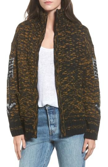 Women's Obey Tunnel Vision Zip Jacket - Brown