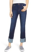 Women's 1822 Denim Cuffed High Waist Ankle Straight Leg Jeans - Blue