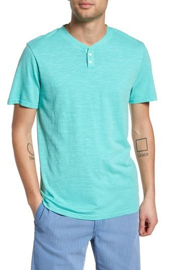 Men's The Rail Garment Dye Slub Knit Henley - Green