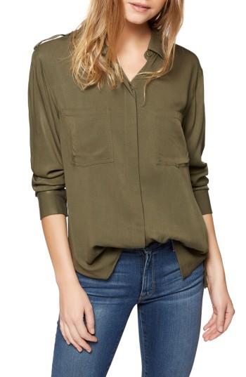 Women's Sanctuary Uptown Boyfriend Shirt - Green