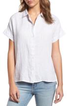 Women's James Perse Linen Shirt - Grey