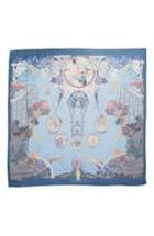 Women's Etro Celestial Print Cashmere Scarf, Size - Blue