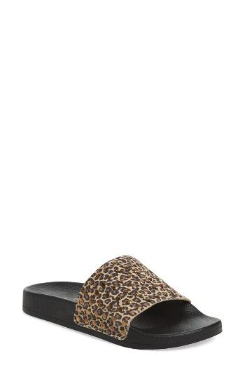 Women's Lucky Brand Piyaa Studded Slide Sandal M - Brown