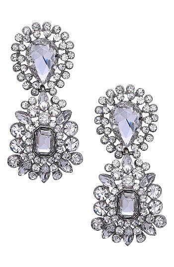 Women's Nina Crystal Cluster Drop Earrings