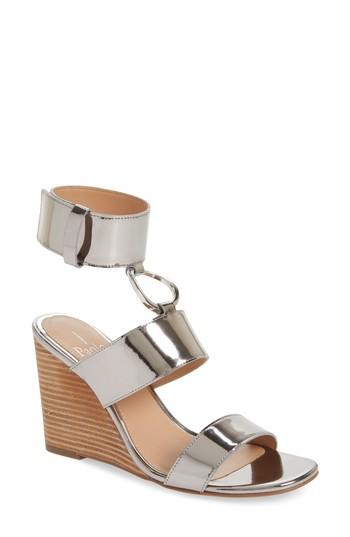 Women's Linea Paolo Eva Wedge Sandal .5 M - Metallic