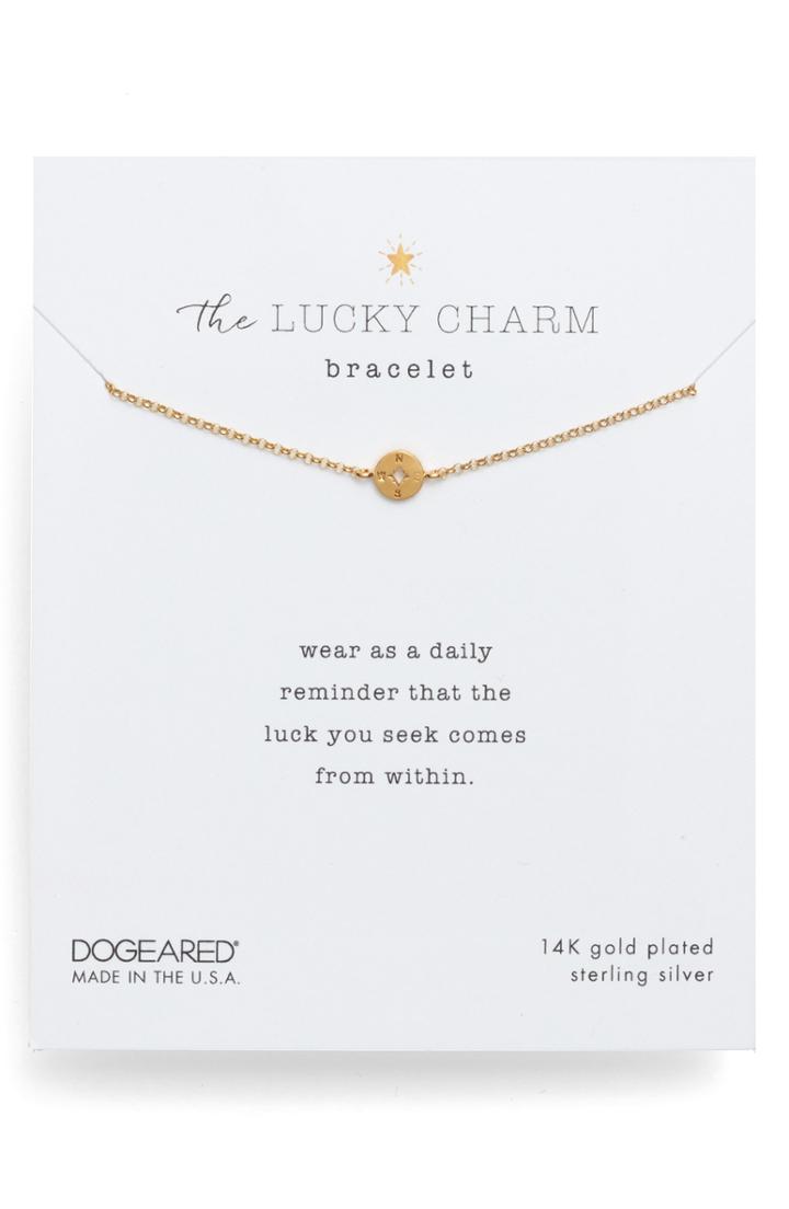 Women's Dogeared The Lucky Charm Compass Bracelet