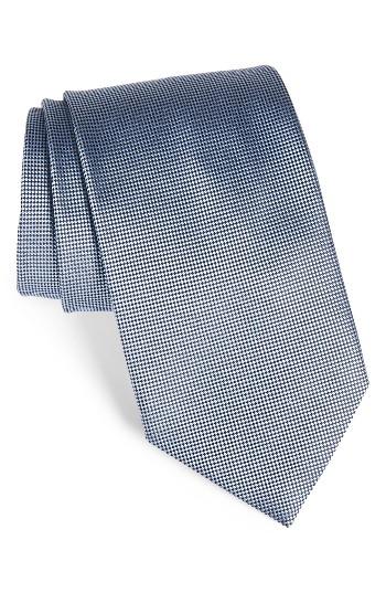 Men's Ermenegildo Zegna Textured Silk Tie, Size X-long - Blue