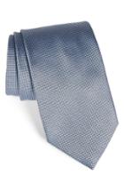 Men's Ermenegildo Zegna Textured Silk Tie, Size X-long - Blue