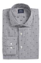 Men's John W. Nordstrom Traditional Fit Check Dress Shirt .5 - Grey