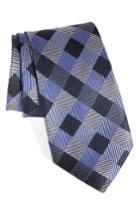 Men's Nordstrom Men's Shop Check Silk Tie, Size - Metallic