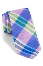 Men's Ted Baker London Plaid Silk Tie, Size - Purple
