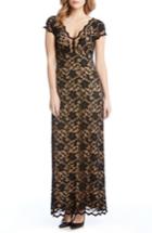 Women's Karen Kane Juliet Lace Maxi Dress - Black