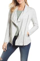 Petite Women's Caslon Stella Knit Jacket, Size P - Grey