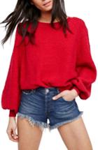 Women's Free People Found My Friend Sweatshirt, Size - Red