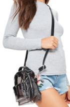 Missguided Perspex Mini Backpack - Black
