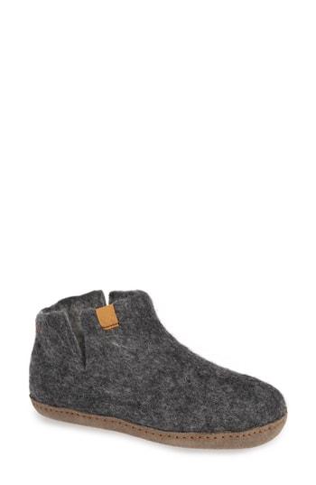 Women's Green Comfort Everest Wool Slipper Eu - Grey