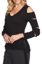 Women's 1.state Cold Shoulder Slash Sleeve Top, Size - Black