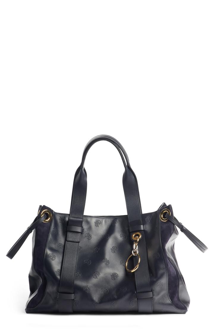 Chloe Medium Tao Embossed Leather Satchel -