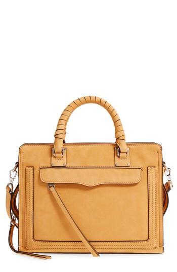 Rebecca Minkoff Medium Bree Leather Satchel - Yellow