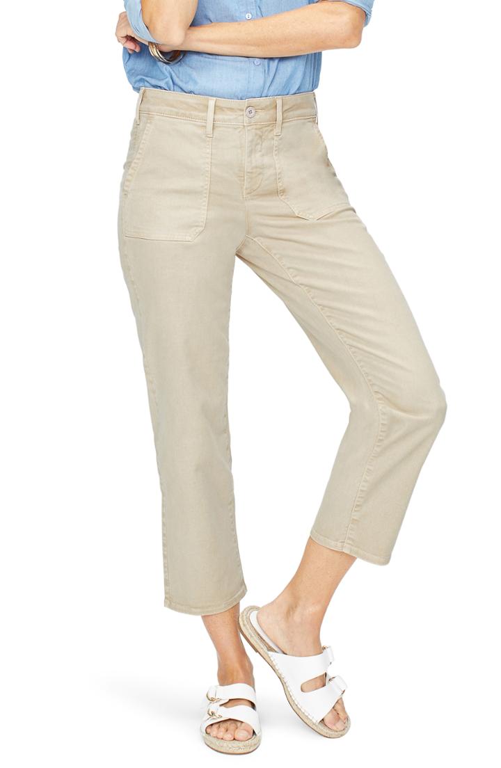 Women's Nydj Ankle Straight Leg Chino Pants - Beige