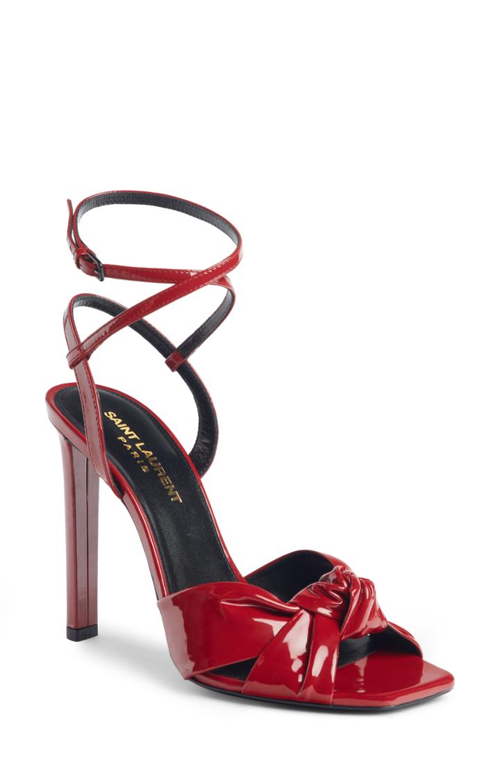 Women's Saint Laurent Amy Knot Sandal .5us / 36.5eu - Black