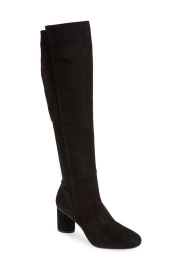 Women's Stuart Weitzman Eloise 75 Over The Knee Boot M - Black