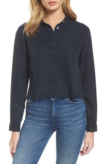 Women's Dl1961 X The Blue Shirt Shop W 3rd & Sullivan Crop Shirt