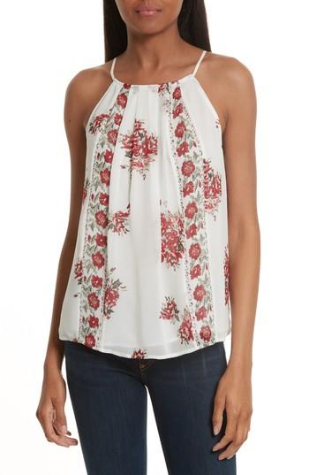 Women's Joie Amarey J Floral Silk Tank - Red