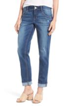 Women's Wit & Wisdom Ripped Slim Straight Leg Ankle Jeans - Blue