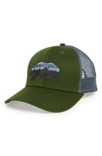 Men's Patagonia Fitz Roy Bear Trucker Cap - Green