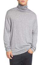 Men's French Connection Lightweight Turtleneck Sweater, Size - Grey