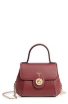 Serapian Milano Mini Gina Leather Top Handle Satchel - Red