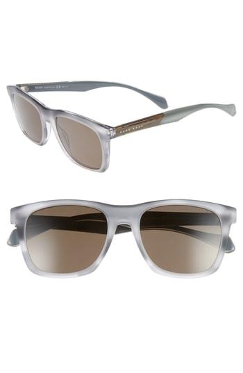 Men's Boss 53mm Polarized Sunglasses - Grey/ Bronze