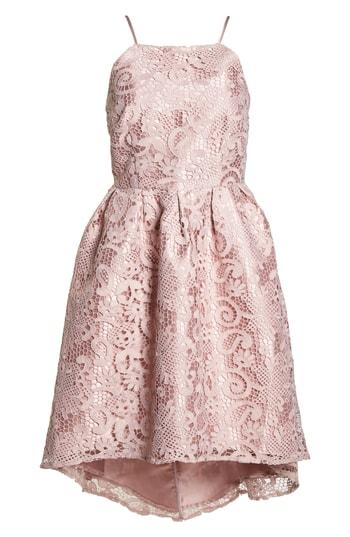 Women's Chi Chi London Crochet High/low Dress
